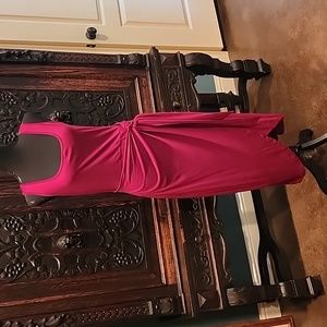 NWT♥️Exlura Sleeveless Sarong Dress Cranberry Red
